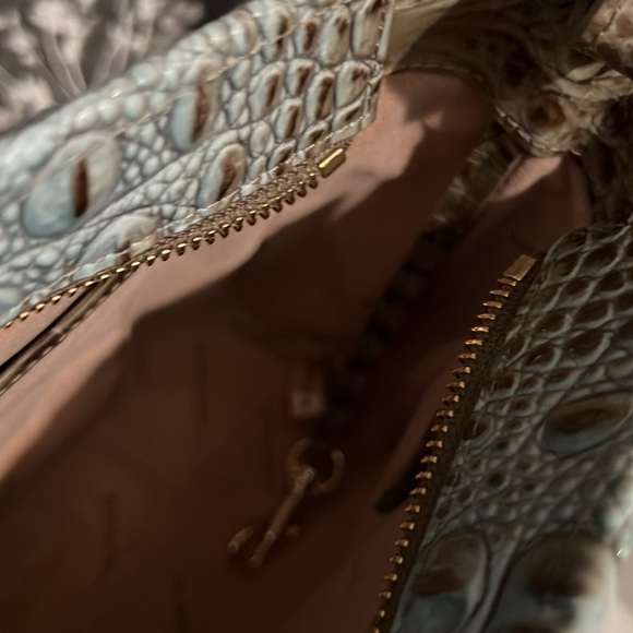 Brahmin Turquoise/Brown Purse and Wallet. Barely used and in great condition! - Picture 3 of 8